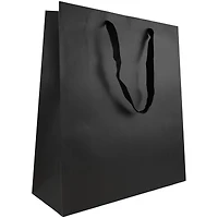 JAM Paper Jumbo Matte Black Horizontal Gift Bag