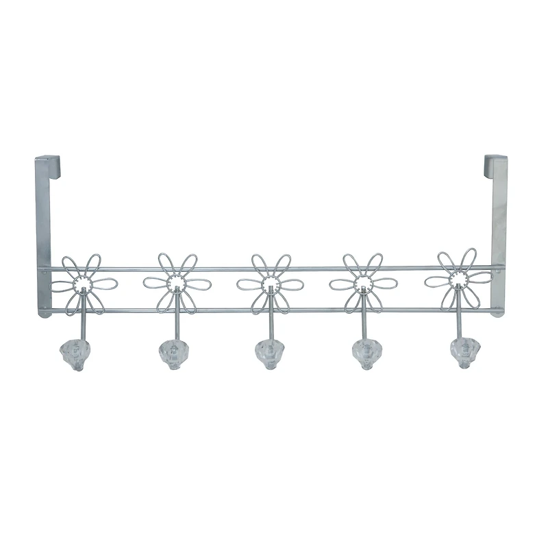 Simplify Crystal Daisy Over the Door Hook Rack