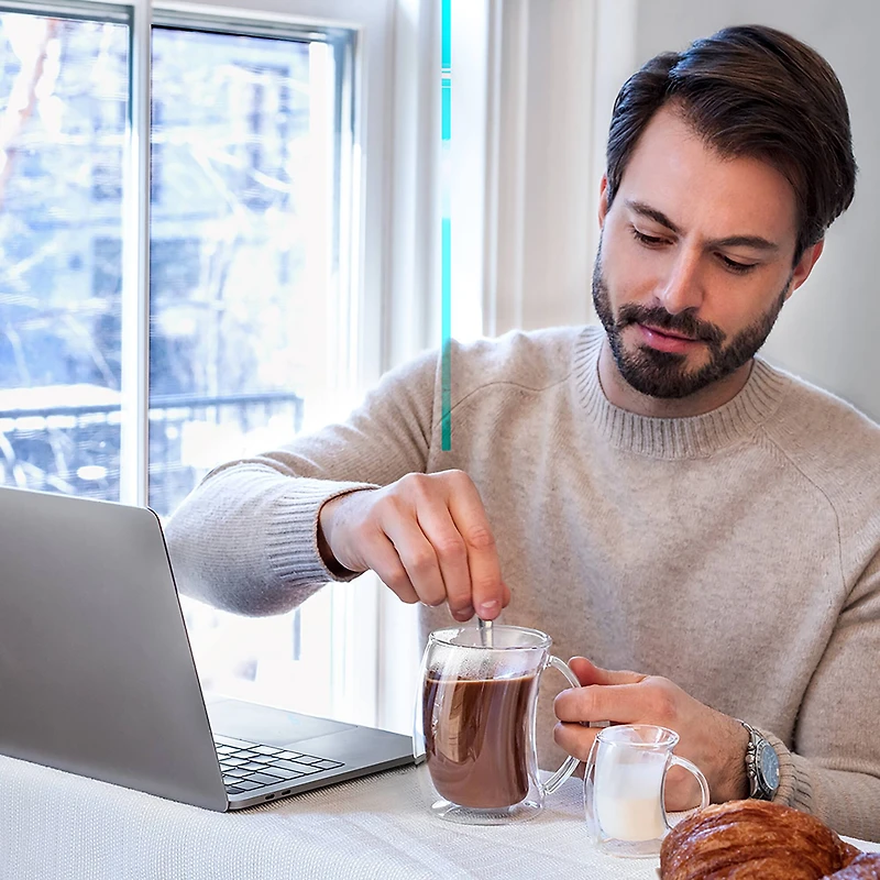 JoyJolt® Caleo Double Wall Latte Glasses, 4ct.