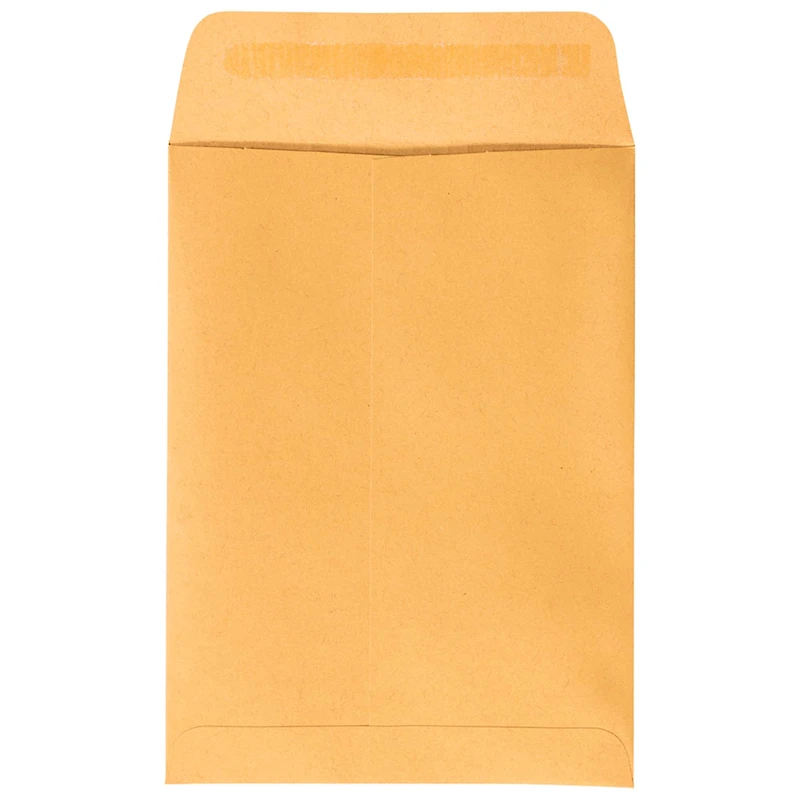 JAM Paper 5.5" x 7.5" Brown Kraft Open End Catalog Manila Envelopes