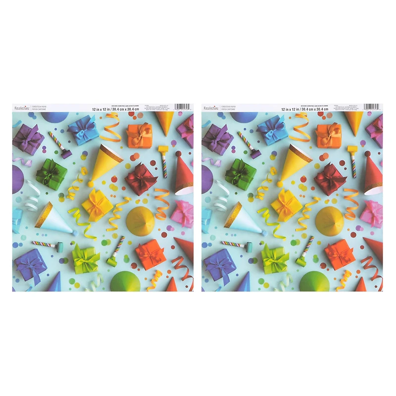 12" x 12" Double-Sided Photo-Real Party Cardstock Paper by Recollections™