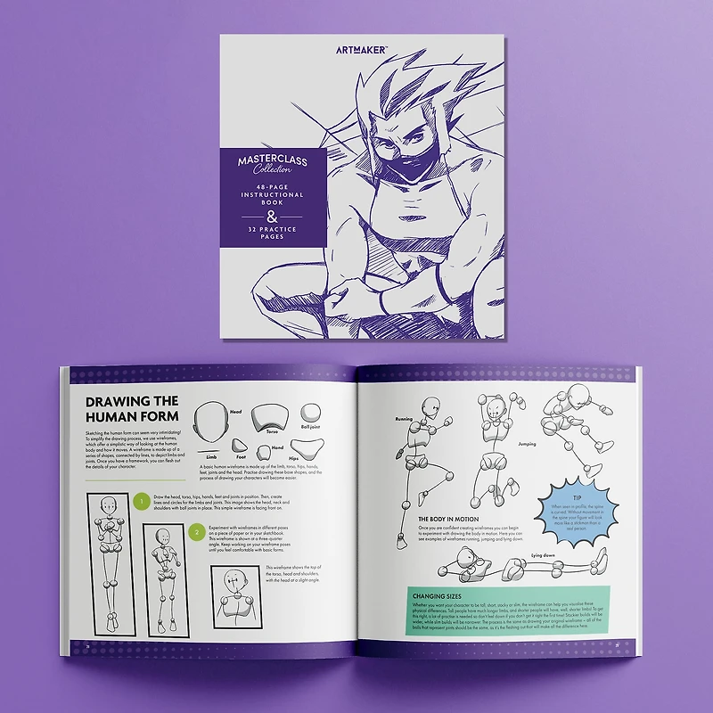 Hinkler Art Maker Masterclass Collection How to Draw Manga Kit