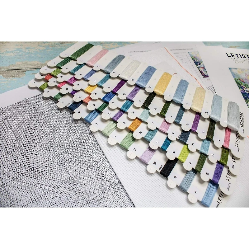 Letistitch Summer Splendor Counted Cross Stitch Kit