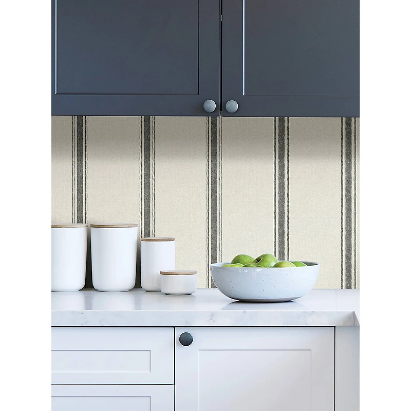 NuWallpaper Charcoal Langston Peel & Stick Wallpaper