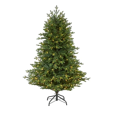 5ft. Pre-Lit Wyoming Spruce Artificial Christmas Tree with Clear LED Lights 