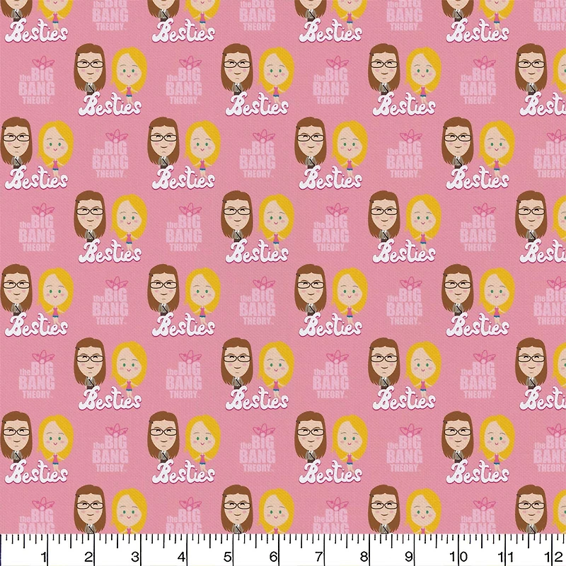 The Big Bang Theory Besties Precut Cotton Fabric