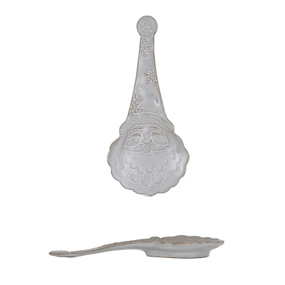 Hello Honey® 9" Stoneware Santa Spoon Rest
