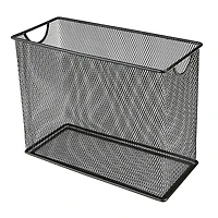 Mind Reader Metal Mesh File Organizer Storage Basket