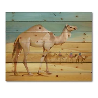 Designart - Camels In Desert