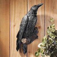Design Toscano 18" The Raven's Perch Wall Sculpture Set