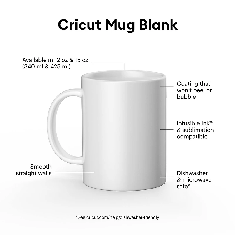 Cricut® 12oz. White Ceramic Mug Blanks, 36ct.