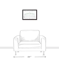 The Bouncy Bunny Bed & Breakfast Black Framed Canvas