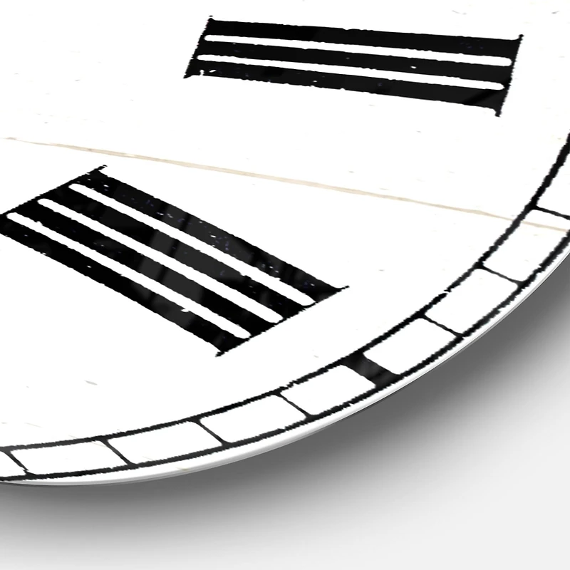 Designart 'Cow Portrait Country Life Farmhouse Wall Clock