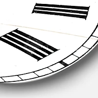 Designart 'Cow Portrait Country Life Farmhouse Wall Clock