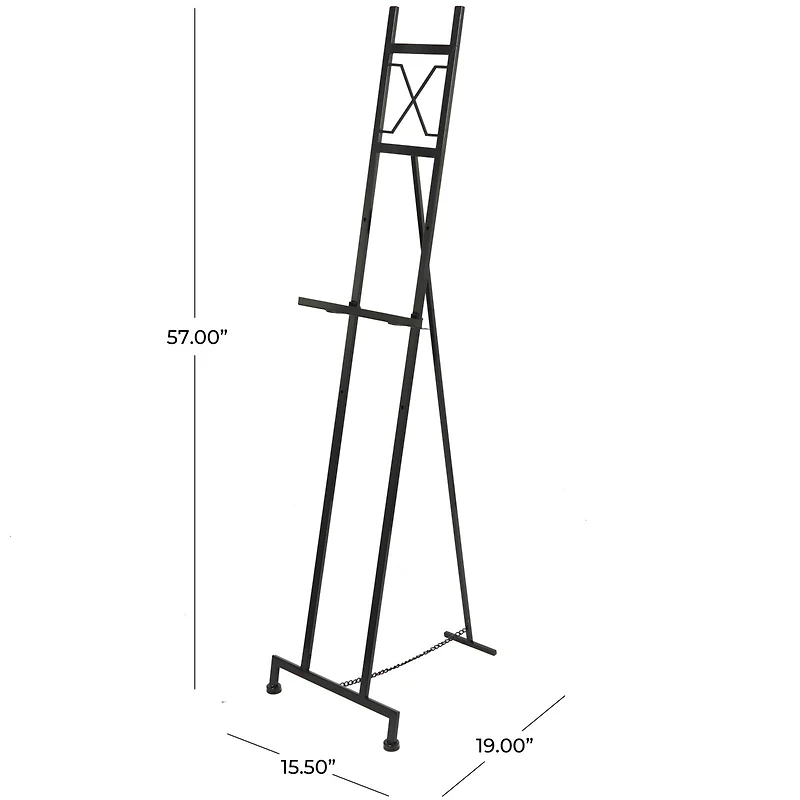 4.75ft. Black Metal Easel