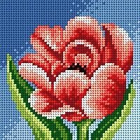 Orchidea Needlepoint Canvas For Halfstitch Without Yarn Peony - Printed Tapestry Canvas