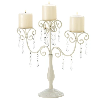 16.5" Ivory Elegance Candelabra