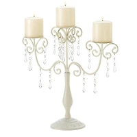 16.5" Ivory Elegance Candelabra