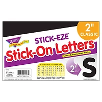 TREND Enterprises® Black 2" STICK-EZE® Stick-On Letters, 107 Pieces Per Pack, 6 Packs total of 642