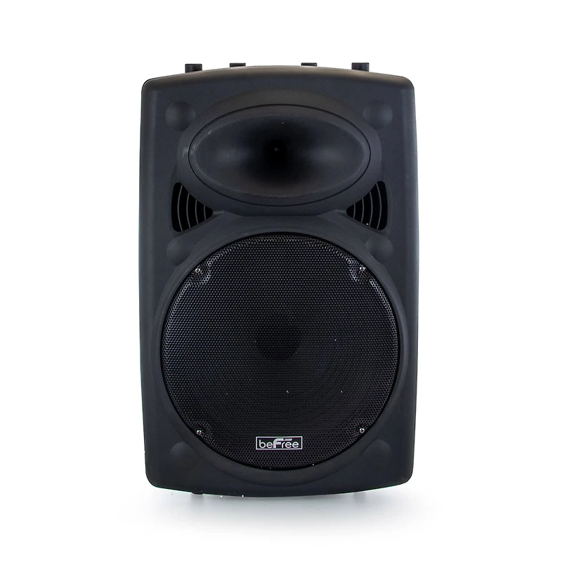 beFree Sound 15" 900 Watt Bluetooth Powered Portable PA Party Speaker