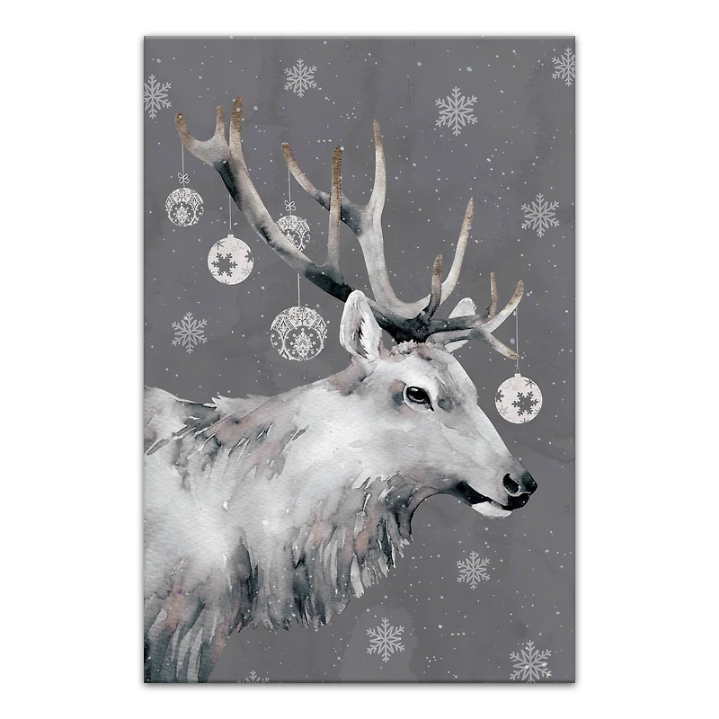 Christmas Reindeer Canvas Wall Art