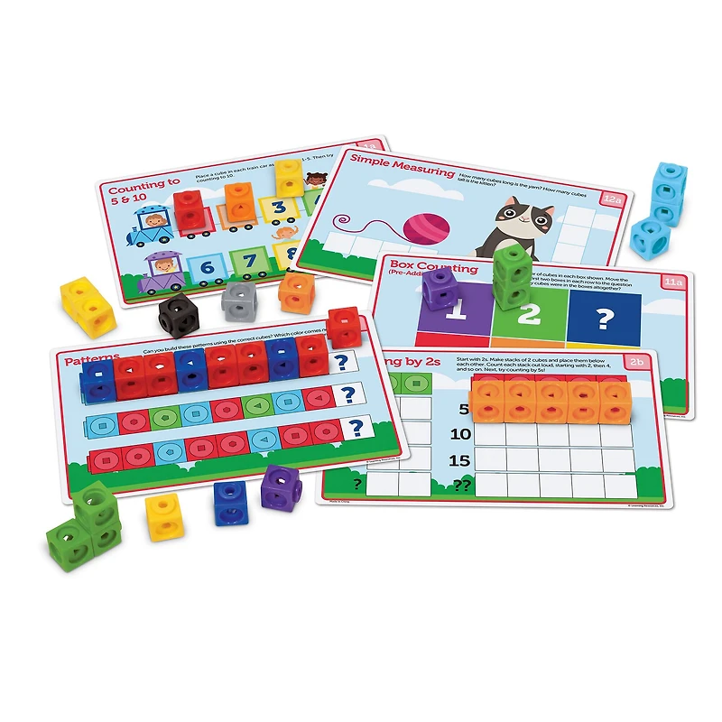 Learning Resources Mathlink Cubes Preschool Math Activity Set