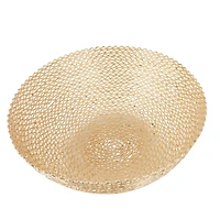CosmoLiving by Cosmopolitan Set of 3" Gold Metal Glam Decorative Bowl, 16" x 16" x 16"
