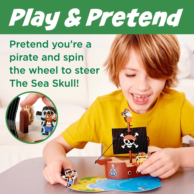 Creativity for Kids® Buildeez!™ The Sea Skull Pirate Ship Wooden Model Set