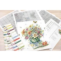 Luca-s April Bouquet Counted Cross Stitch Kit