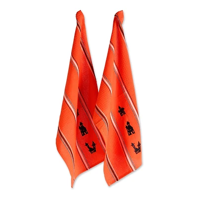 DII® Haunted Houses Embroidered Dishtowel Set