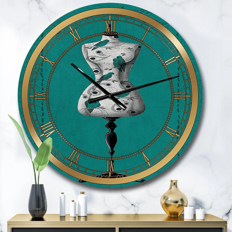 Designart French Couture IV Glam Wall Clock