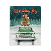 Stupell Industries Christmas Joy Rustic Truck Wall Plaque 