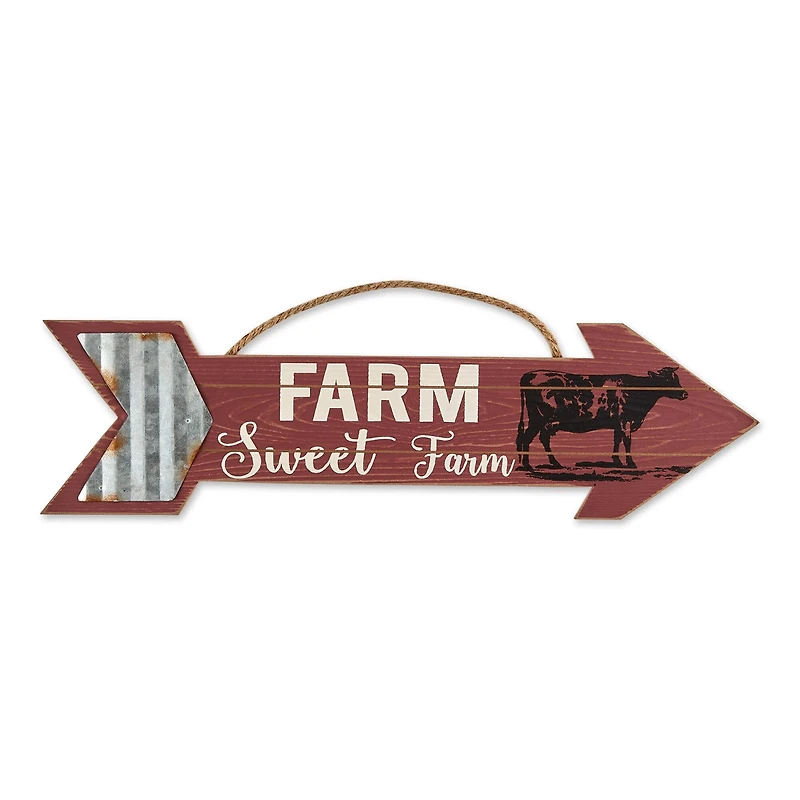 Galvanized Arrow Farmhouse Signs Set