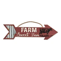 Galvanized Arrow Farmhouse Signs Set