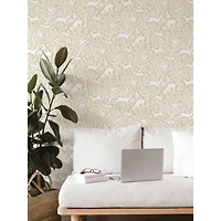 NuWallpaper Cream Merriment Peel & Stick Wallpaper
