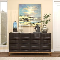 8" Silver Stainless Steel Overlapping Oval Geometric Candelabra