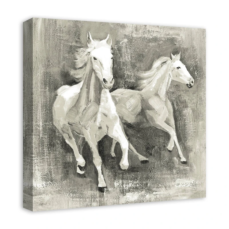 Running Horses 20" x 20" Canvas Wall Art