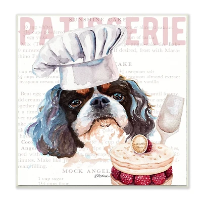 Stupell Industries Shih Tzu Dog Kitchen Bakery Pet Watercolor Painting, 12" x 12"