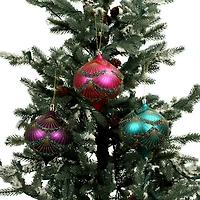 4 Pack 4.7" Jewels & Jolly Shatterproof Onion Ornaments by Ashland®