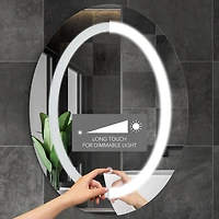 Head West® 18" Oval LED Vanity Touch Sensor Wall Mirror