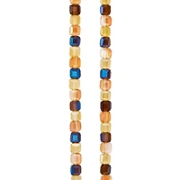 12 Pack: 4mm Glass Cube Mix by Bead Landing