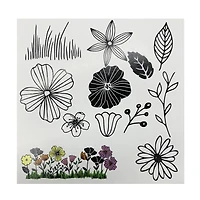 Floral Wood Stamp Jar Set by Recollections™