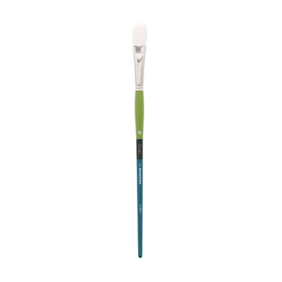 Princeton™ Snap!™ Series 9800 White Taklon Long Handle Filbert Brush