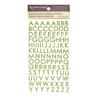 Glitter Block Alphabet Stickers by Recollections