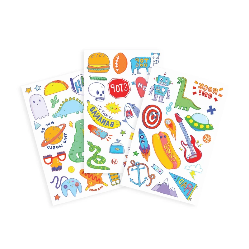 OOLY® Tattoo-Palooza™ Awesome Doodles Temporary Tattoos