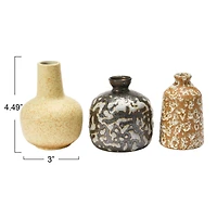 Hello Honey® Reactive Glaze Ceramic Vase Set