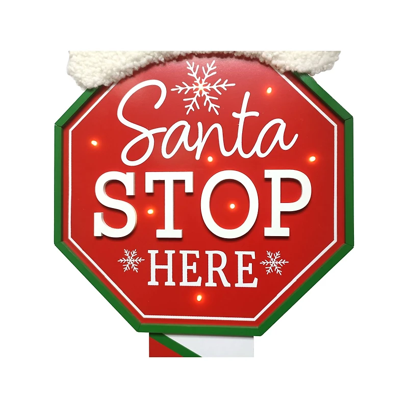 3.9ft. Santa Sign Door Greeter by Ashland®