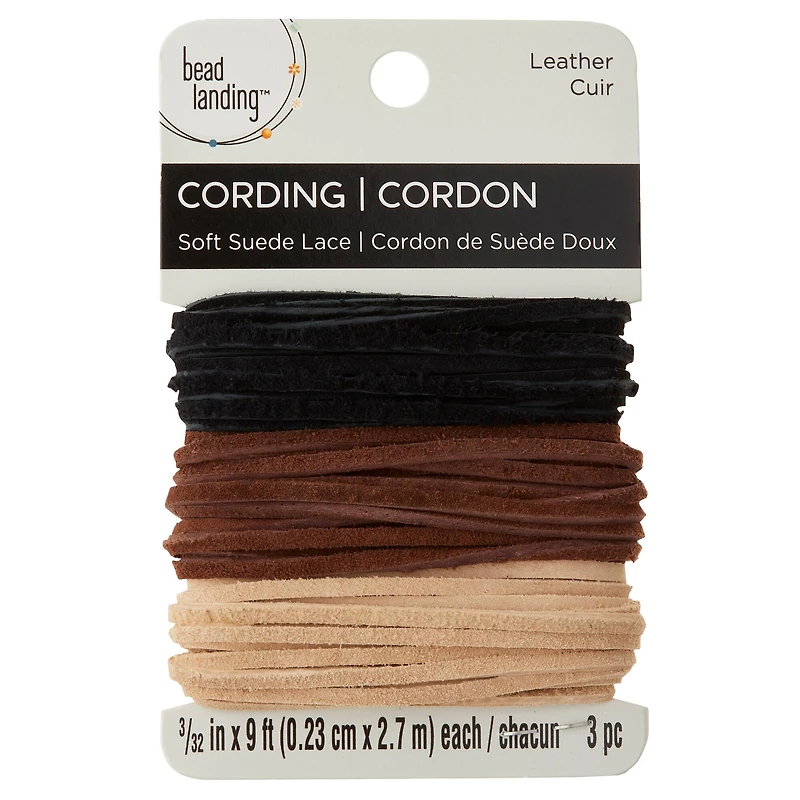 12 Pack: Suede Leather Cording Value Pack by Bead Landing™