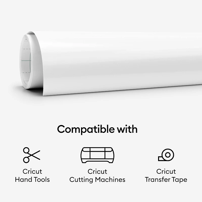 Cricut® Bulk Premium Vinyl™ Removable White, 12" x 30ft.