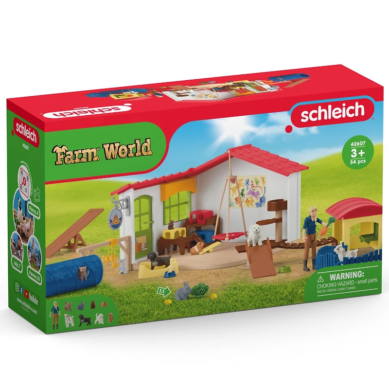 Schleich Farm World Pet Hotel Animal Playset